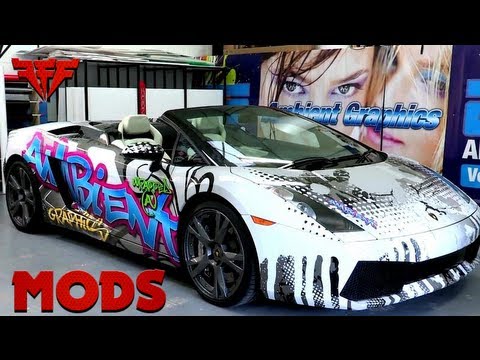 Lamborghini Gallardo gets a graffiti wrap - Sweet Wrap