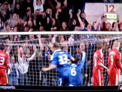 Amazing Free Kick By Alex vs Liverpool 4-14-2009 HD