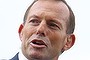 Prime Minister Tony Abbott addresses the Australian cricket team as they celebrate their Ashes Series win with fans at the Sydney Opera House.