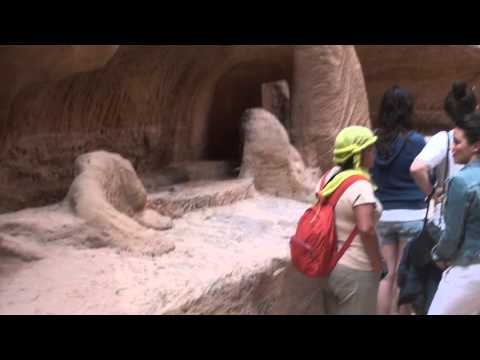 Caravan Statue at Petra Siq Tunnel Passage Road - Jordan