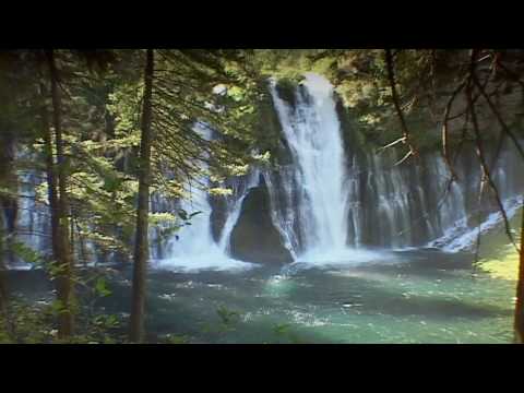 WATERFALLS: McCloud Falls + Burney Falls #1 CALIFORNIA BEACHES McArthur State Park Waterfall sounds