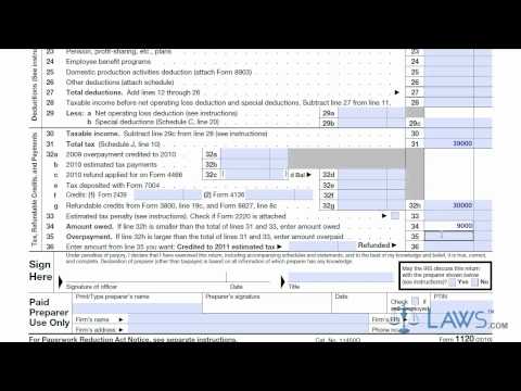 Learn How to Fill the Form 1120 U.S. Corporation Income Tax Return