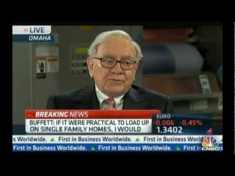 Warren Buffett talks investing in single family homes on CNBC