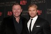 Director Renny Harlin, left, and actor Kellan Lutz, right, attend a screening of "The Legend of Hercules" on Monday, Jan. 6, 2014, in New York.