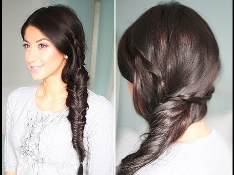 Cute, Spring Fishtail Braid Hairstyle