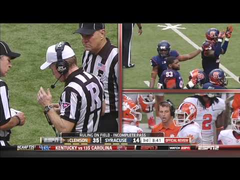 2013 Clemson vs Syracuse Football Game