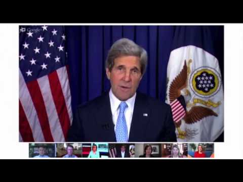 Hangouts at State With Secretary Kerry: Question from Andrew White