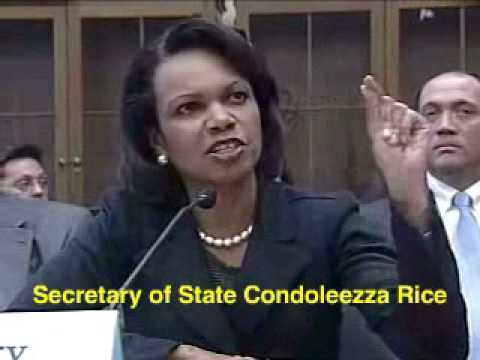 Condoleezza Rice: Liar, Secretary of State, War Criminal pt3