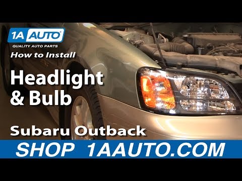 How To Install Replace Headlight and Bulb Subaru Outback 01-04 1AAuto.com