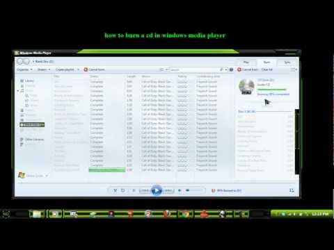 how to burn a cd to windows Media Player step by step