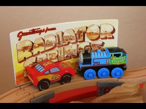 Thomas The Tank Engine Goes to Disney Cars Radiator Springs Lightning McQueen, Mater, Fillmore