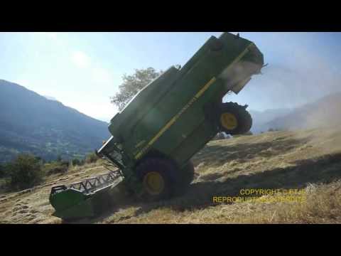 Grosse frayeur en direct JOHN DEERE 2256 DANGEROUS WORK