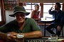 Photograph Simon O'Dwyer. Fairfax Media. January 14th 2014
Thoona Pub closed down for six hours today after SP Osnet cut the electricity to do maintenance works. Photograph of (Front) Peter Booth and (background) Ske Rhodes-Mitchell and Andrew 'Tommy' Taylor having a cold beer