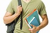 Student Holding Books - Isolated