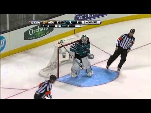 Shootout - Anaheim Ducks Vs San Jose Sharks. January 29th 2013