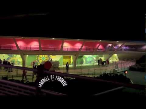 Tomorrowland Transit Authority Peoplemover at Night - Magic Kingdom - Walt Disney World HD