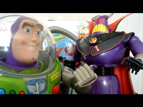 Disney Store TALKING ZURG and Buzz Lightyear REVIEW Toy Story