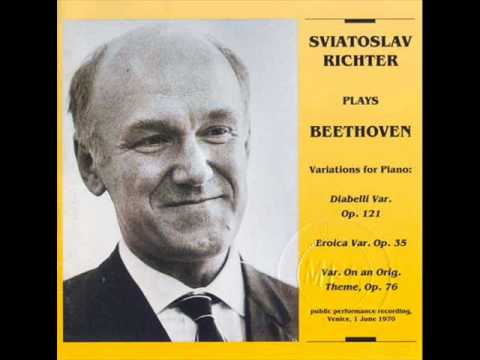 Sviatoslav Richter in Venice - Beethoven Diabelli, Eroica & Op.76 Variations (1 June 1970)