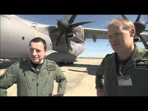 Royal Air Force (RAF) pilots test Airbus A400M