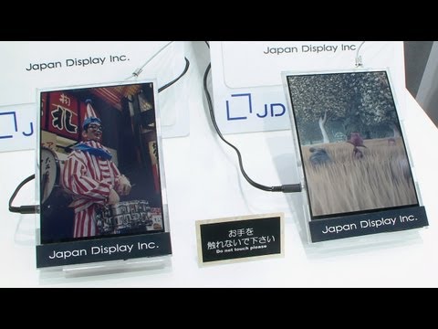 Paper-like low-power color LCD plays video - Japan Display (JDI) #DigInfo