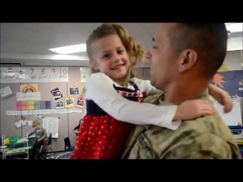 Soldier, on Leave, Surprises His Six Children One-by-One