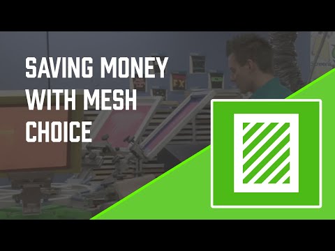 Screen Printing White Ink Money Saving Tip - Choosing Screen Mesh Sizes!