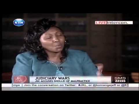 Jeff Koinange Live with Gladys Shollei on Judiciary Wars