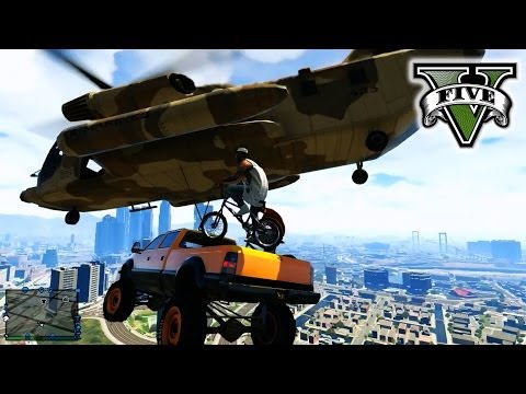 GTA 5 Making Stunt Movie!!! - STUNTs & JUMPs GTA 5 -  Hanging With the Crew Grand Theft Auto 5