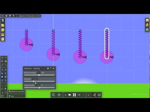 Algodoo Webinar - Springs & Damping