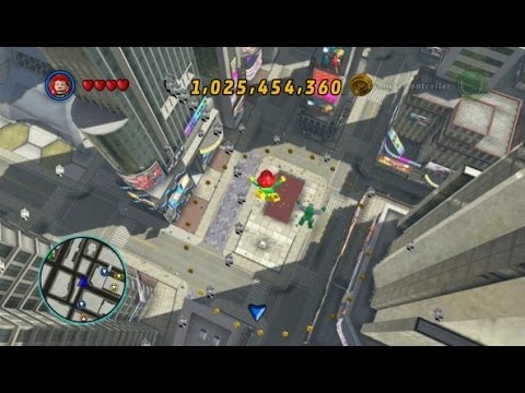 LEGO Marvel Super Heroes - Times Square Area 100% (All Collectibles - Gold Bricks/Tokens/Missions)