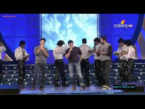 Aamir Khan performance & sing give me some sunshine and aal izz well