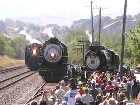 Chasing the Union Pacific 844 Steam Locomotive