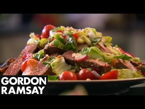 How to Cook Steak and Spicy Beef Salad Recipe - Gordon Ramsay