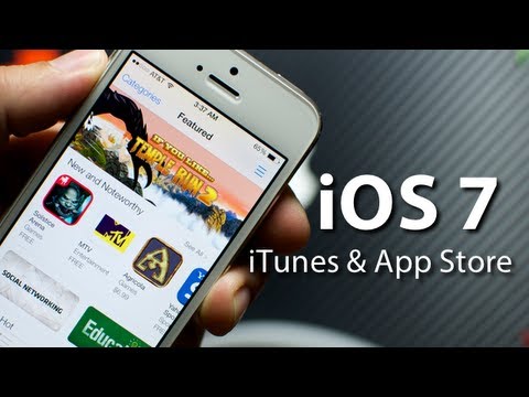 iOS 7 - iTunes & App Store On iPhone 5