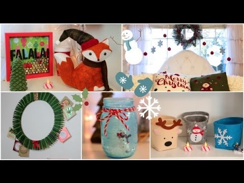 DIY Holiday room Decorations + Easy ways to decorate/organize!