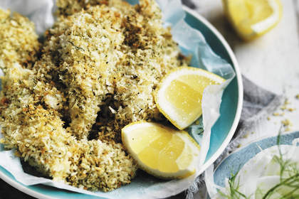 Neil Perry's crunchy roast whiting with fennel salad.