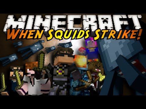 Minecraft: WHEN SQUIDS STRIKE!