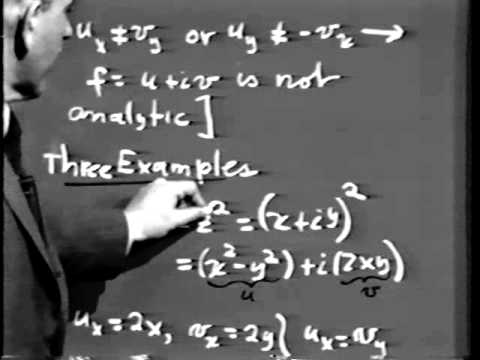 Part I: Complex Variables, Lec 2: Functions of a Complex Variable