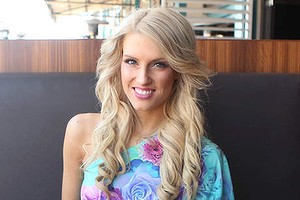 At lunch with Miss world Australia Erin Holland.
Otto restaurant Sydney 15th of october 2013.
Photo: Jacky Ghossein