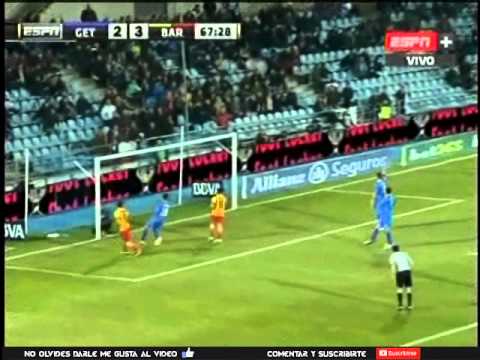 Getafe vs Barcelona 2-5 Todos los goles resumen completo La LIGA BBVA 22/12/2013