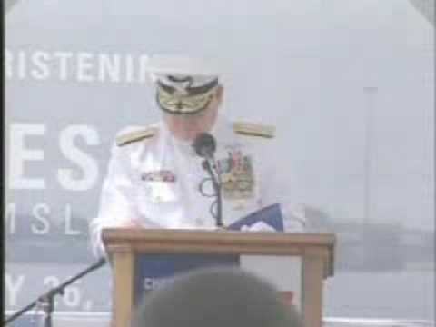 National Security Cutter Waesche Christening