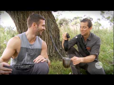 Bear Grylls interview on The Project (2013) - Air New Zealand