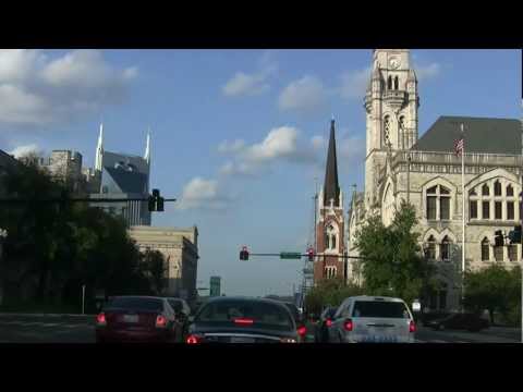 Driving in Downtown Nashville, TN