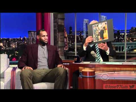 LeBron James on Letterman 2012 NBA Champions Miami Heat HD