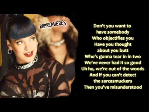 Lily Allen - Hard Out Here (Lyrics) Official Audio