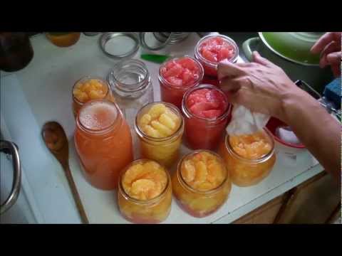 Canning Gratefruit, Oranges and Mandarins