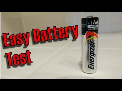 How To Test a AA battery, Easiest Way For Any Battery Fast, Easy!