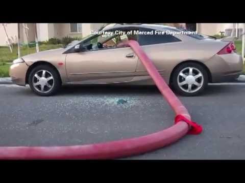 Merced Fire Department- Never park in front of a fire hydrant