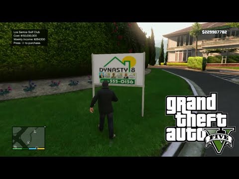 GTA 5 - Purchasing Los Santos Golf Club ($150,000,000 Property)