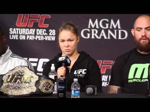 Ronda Rousey Talks Win Over Miesha Tate, Fighting Sara McMann (UFC 168 Post-Fight Press Conference)